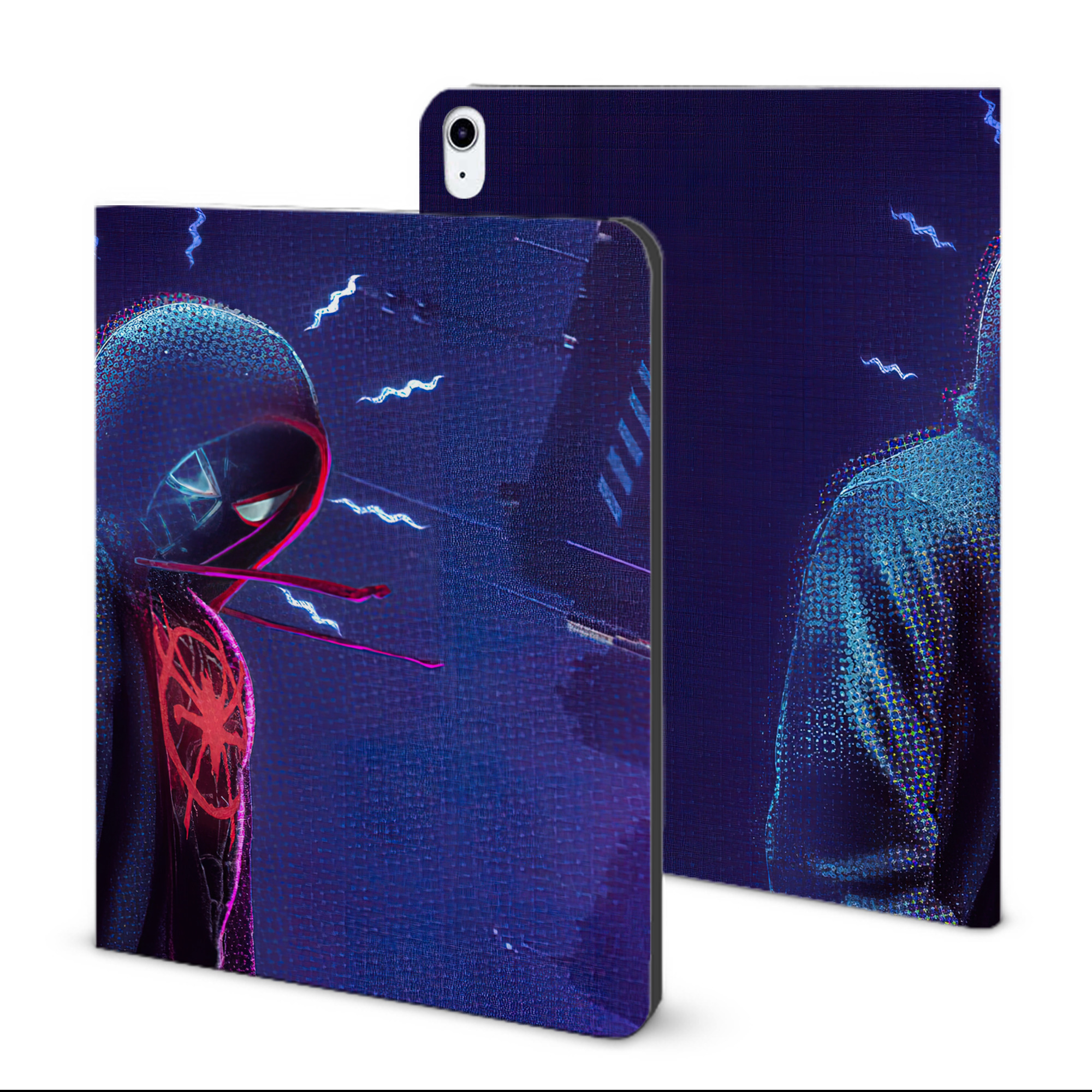 （画像用） Spider Man スパイダーマン IPad ケース ブック型 PUレザー TPU 耐衝撃 軽量 薄型 ペン収納なし 全面保護 IPad 各モデル対応